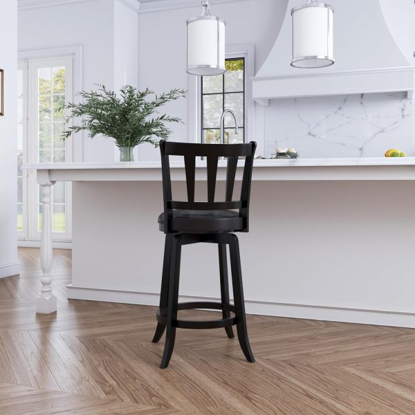 Hillsdale Presque Isle Swivel Stool, Counter Height, Black - Image 15