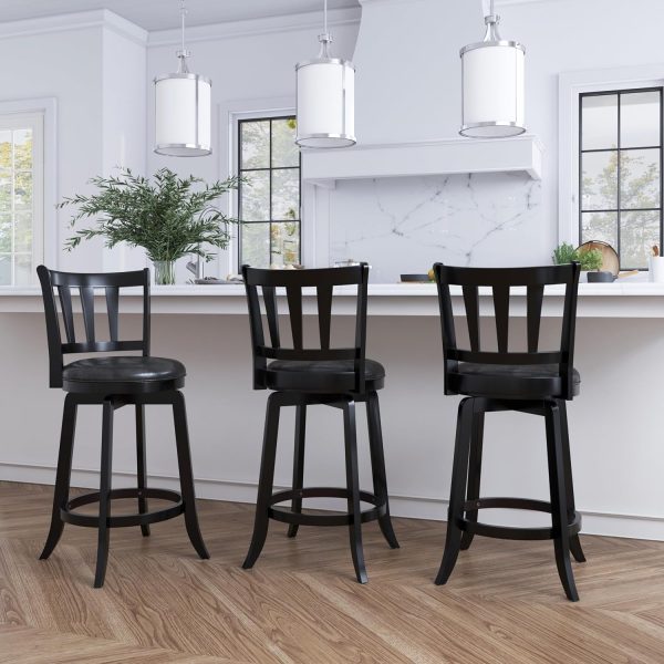 Hillsdale Presque Isle Swivel Stool, Counter Height, Black - Image 6