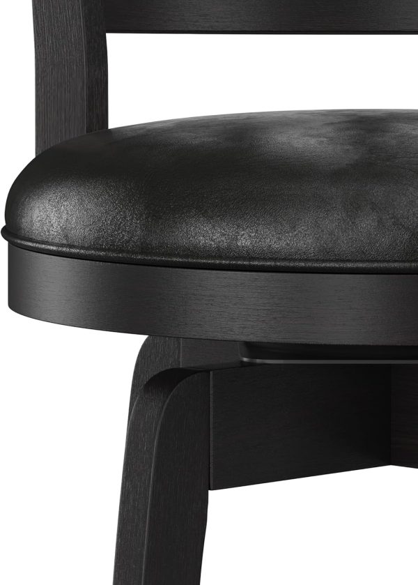 Hillsdale Presque Isle Swivel Stool, Counter Height, Black - Image 7
