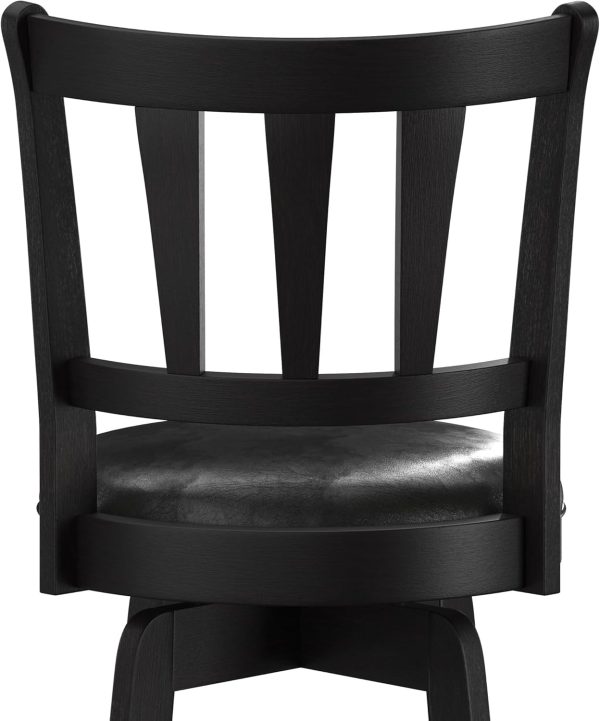 Hillsdale Presque Isle Swivel Stool, Counter Height, Black - Image 9