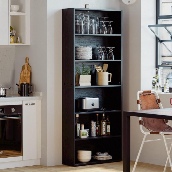 IRONCK Bookshelves and Bookcases Floor Standing 6 Tiers Display Storage Shelves 70 in Tall Bookcase Home Decor Furniture for Home Office, Living Room, Bed Room - Image 5